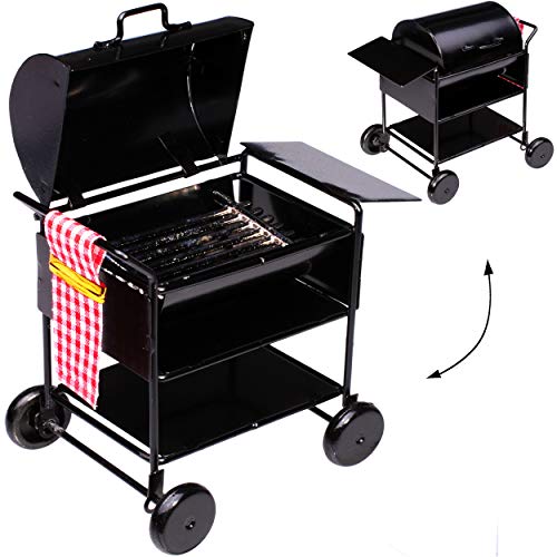 alles-meine.de GmbH Miniatur - Grill/Grillwagen - BBQ mit Deckel - aus Metall/Maßstab 1:12 - Diorama - Servierwagen - Barbecue - Garten Grillen - Kochen - Fleisch braten .. alles-meine.de GmbH Miniatur - Grill/Grillwagen - BBQ mit Deckel - aus Metall/Maßstab 1:12 - Diorama - Servierwagen - Barbecue - Garten Grillen - Kochen - Fleisch braten .. von alles-meine.de GmbH
