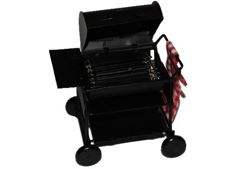 alles-meine.de GmbH Miniatur - Grill mit Deckel/Barbecue Garten - Grillen Kochen Fleisch braten Küche - Puppenstube - Maßstab 1:12 von alles-meine.de GmbH