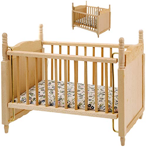 alles-meine.de GmbH Miniatur - Holz - Kinderbett/Bett - Babybett - Maßstab 1:12 - Puppenstube/Puppenhaus - Gitterbett - Puppenbett - Puppe - Kinderbettchen - Kinderzimmer - S.. alles-meine.de GmbH Miniatur - Holz - Kinderbett/Bett - Babybett - Maßstab 1:12 - Puppenstube/Puppenhaus - Gitterbett - Puppenbett - Puppe - Kinderbettchen - Kinderzimmer - S.. von alles-meine.de GmbH