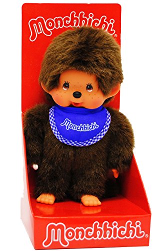 alles-meine.de GmbH Monchhichi - Jungen - Lätzchen - BLAU - 20 cm - Bekleidung ausziehbar - Plüschtier/Kuscheltier - Monchichi - Sportlich - groß - AFFE - Kinderplüsch Schm.. von alles-meine.de GmbH