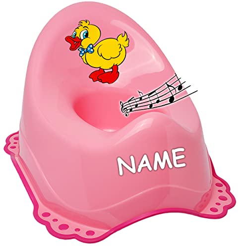 alles-meine.de GmbH Musik & Sound - Anti RUTSCH - Töpfchen/Nachttopf/Babytopf - rosa - pink Tiere - Ente inkl. Name - Bieco - Melody - mit großer Lehne + Spritzschutz - r.. alles-meine.de GmbH Musik & Sound - Anti RUTSCH - Töpfchen/Nachttopf/Babytopf - rosa - pink Tiere - Ente inkl. Name - Bieco - Melody - mit großer Lehne + Spritzschutz - r.. von alles-meine.de GmbH