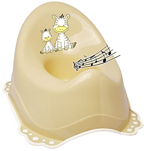 alles-meine.de GmbH Musik & Sound - Anti RUTSCH - Töpfchen/Nachttopf/Babytopf - beige - Creme Tiere - Zebra Bieco - Melody - mit großer Lehne + Spritzschutz - rutschfest .. alles-meine.de GmbH Musik & Sound - Anti RUTSCH - Töpfchen/Nachttopf/Babytopf - beige - Creme Tiere - Zebra Bieco - Melody - mit großer Lehne + Spritzschutz - rutschfest .. von alles-meine.de GmbH