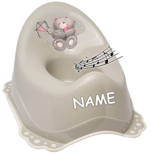 alles-meine.de GmbH Musik & Sound - Anti RUTSCH - Töpfchen/Nachttopf/Babytopf - hell grau Tiere - Teddybär - Teddy inkl. Name - Bieco - Melody - mit großer Lehne + Spritz.. alles-meine.de GmbH Musik & Sound - Anti RUTSCH - Töpfchen/Nachttopf/Babytopf - hell grau Tiere - Teddybär - Teddy inkl. Name - Bieco - Melody - mit großer Lehne + Spritz.. von alles-meine.de GmbH