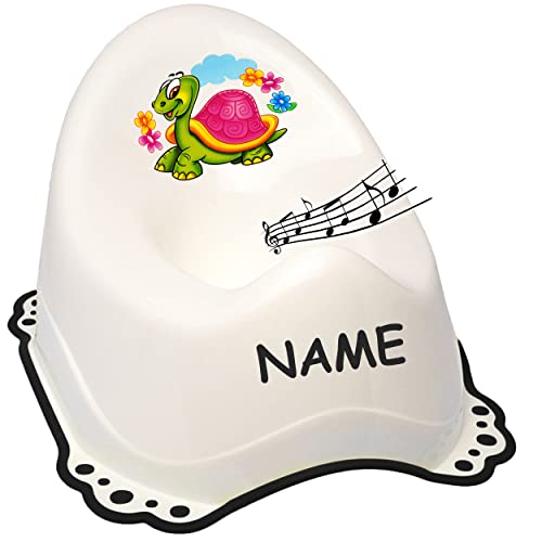 alles-meine.de GmbH Musik & Sound - Anti RUTSCH - Töpfchen/Nachttopf/Babytopf - weiß - schwarz Tiere - Schildkröte & Blumen inkl. Name - Bieco - Melody - mit großer Lehne.. alles-meine.de GmbH Musik & Sound - Anti RUTSCH - Töpfchen/Nachttopf/Babytopf - weiß - schwarz Tiere - Schildkröte & Blumen inkl. Name - Bieco - Melody - mit großer Lehne.. von alles-meine.de GmbH