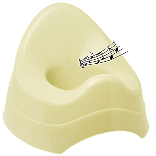 alles-meine.de GmbH Musik & Sound - Töpfchen/Nachttopf/Babytopf - beige - Creme - Bieco - Melody - mit großer Lehne + Spritzschutz - Babytöpfchen/Kindertopf/Lerntöpfchen .. von alles-meine.de GmbH