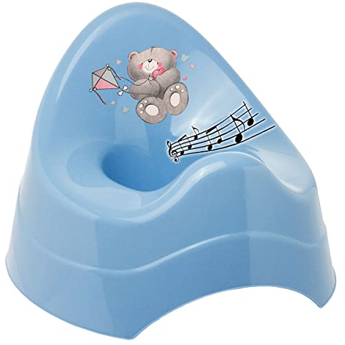 alles-meine.de GmbH Musik & Sound - Töpfchen/Nachttopf/Babytopf - blau Tiere - Teddybär - Teddy Bieco - Melody - mit großer Lehne + Spritzschutz - Babytöpfchen/Kinderto.. von alles-meine.de GmbH