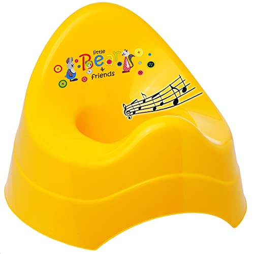 alles-meine.de GmbH Musik & Sound - Töpfchen/Nachttopf/Babytopf - gelb Tiere - Hase - Teddy - Katze Bieco - Melody - mit großer Lehne + Spritzschutz - Babytöpfchen/Kind.. von alles-meine.de GmbH