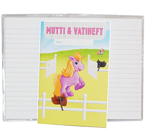 alles-meine.de GmbH Muttiheft/Oktavheft - Pony - liniert - Oktavheft - klein A6 - Pferdchen auch als Aufgabenheft Vatiheft Pferd Pferde - Kindergarten Kinder/Kita - Kinde.. von alles-meine.de GmbH