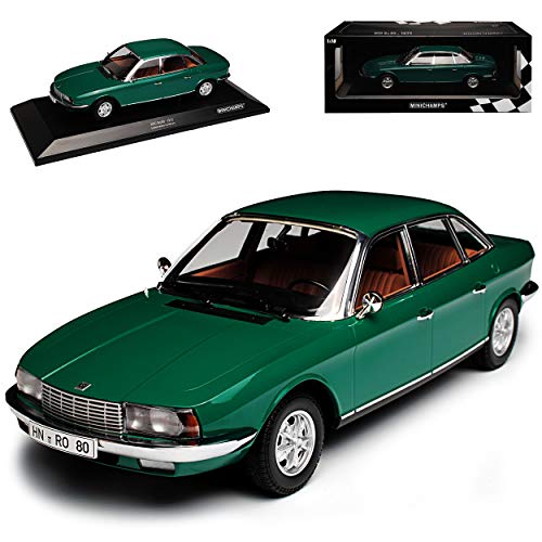 alles-meine.de GmbH NSU RO80 Limousine Grün 1967-1977 limitiert 1 von 504 1/18 Minichamps Modell Auto mit individiuellem Wunschkennzeichen von alles-meine.de GmbH
