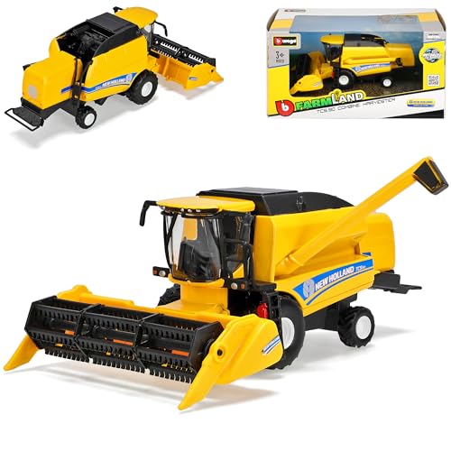 alles-meine.de GmbH New Holland TC5.90 Mähdrescher Gelb ca 1/43 1/50 Burago Modell Auto mit individiuellem Wunschkennzeichen von alles-meine.de GmbH