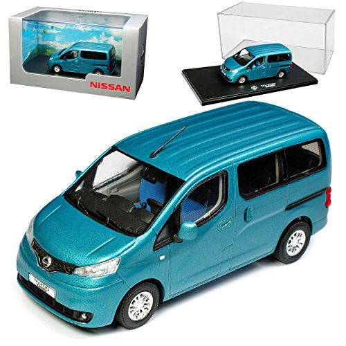 alles-meine.de GmbH Nisan NV200 Vanette Evalia Transporter Blau Grün Ab 2009 1/43 Eligor Modell Auto mit individiuellem Wunschkennzeichen von alles-meine.de GmbH
