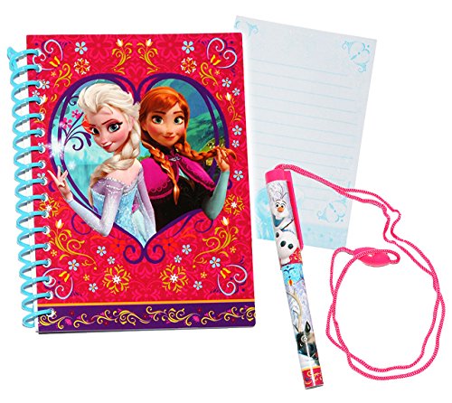 Notizbuch/Tagebuch - mit Stift - Disney die Eiskönigin - Frozen - Buch/Heft - gebunden/Ringbindung für Geheimnisse Reisetagebuch/liniert Hardcover.. von alles-meine.de GmbH
