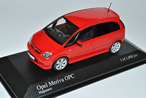alles-meine.de GmbH Opel Meriva A OPC Magma Rot 2003-2010 1/43 Minichamps Modell Auto mit individiuellem Wunschkennzeichen von alles-meine.de GmbH