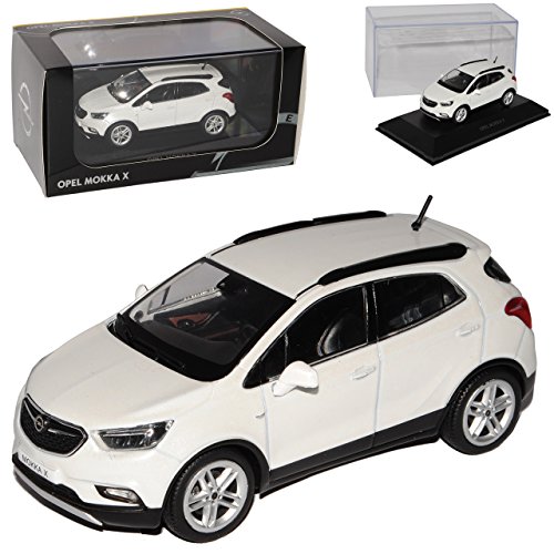 alles-meine.de GmbH Opel Mokka X SUV Weiss Modell Ab 2012 Ab Facelift 2016 1/43 Kyosho i-Scale Modell Auto mit individiuellem Wunschkennzeichen von alles-meine.de GmbH