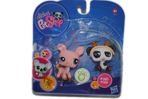 alles-meine.de GmbH Pet Shop Panda Bär und REH Nr. 1413 1414 Petshop Littlest Tiere Wackeltierchen von alles-meine.de GmbH