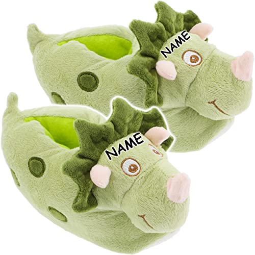 alles-meine.de GmbH Plüsch Hausschuhe Design & Größe wählbar z.B. Dinosaurier/Dino/Drache - Größe 20-47 EU inkl. Name - schön warm Kuschel - für Kinder & Erwachse.. von alles-meine.de GmbH