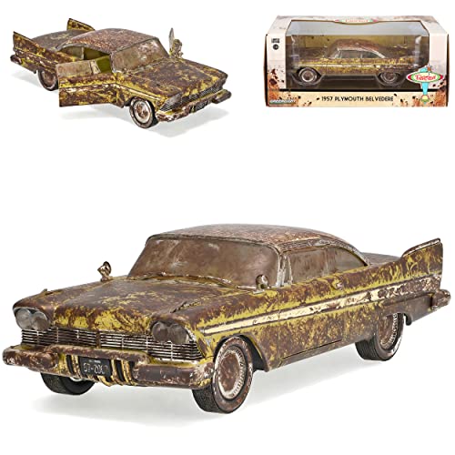 alles-meine.de GmbH Plymouth Belvedere Coupe Braun 1957 Tulsarama 1/24 Greenlight Modell Auto mit individiuellem Wunschkennzeichen von alles-meine.de GmbH