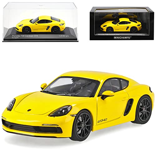 alles-meine.de GmbH Porsche 718 Cayman 982 GTS Coupe Gelb Ab 2016 limitiert 402 Stück weltweit 1/43 Minichamps Modell Auto von alles-meine.de GmbH