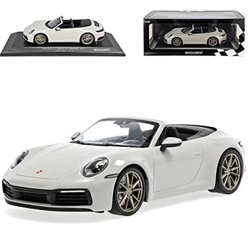 Porsche 911 992 4S Cabrio Grau Neue Generation Ab 2019 1/18 Minichamps Modell Auto mit individiuellem Wunschkennzeichen von alles-meine.de GmbH