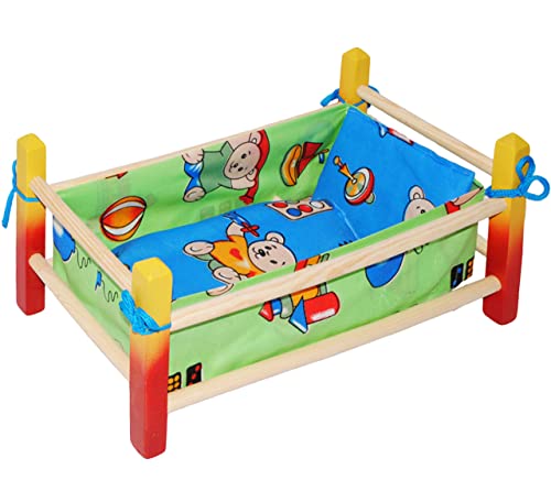 alles-meine.de GmbH Puppenbett aus Holz - Jungen Farben - 40 cm lang - aus Naturholz - für Puppen - incl. Bettzeug - Decke & Kopfkissen - Holz Wiege Kinderbett Bett Baby - Pu.. alles-meine.de GmbH Puppenbett aus Holz - Jungen Farben - 40 cm lang - aus Naturholz - für Puppen - incl. Bettzeug - Decke & Kopfkissen - Holz Wiege Kinderbett Bett Baby - Pu.. von alles-meine.de GmbH
