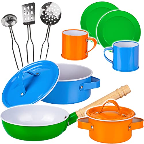 alles-meine.de GmbH Puppenküche - Geschirr & Zubehör Verschiedene Modelle wählbar 12 TLG. Set Kinder - Kochset - Topfset & Geschirrset - Puppengeschirr/Kochtopfset - Anti.. von alles-meine.de GmbH