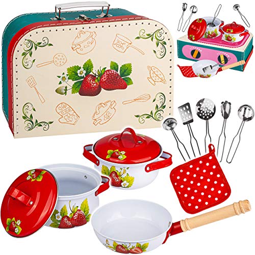 alles-meine.de GmbH Puppenküche - Geschirr & Zubehör Verschiedene Modelle wählbar 12 TLG. großes Set Koffer - Kochset & Topfset - Puppengeschirr/Kochtopfset - Erdbeere & .. alles-meine.de GmbH Puppenküche - Geschirr & Zubehör Verschiedene Modelle wählbar 12 TLG. großes Set Koffer - Kochset & Topfset - Puppengeschirr/Kochtopfset - Erdbeere & .. von alles-meine.de GmbH