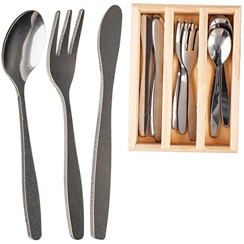 alles-meine.de GmbH Puppenküche - Geschirr & Zubehör Verschiedene Modelle wählbar 13 TLG. Set Puppen - Besteckset - Edelstahl/Metall - mit Besteckkasten - Besteck für Pup.. von alles-meine.de GmbH