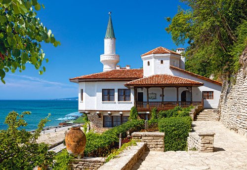 alles-meine.de GmbH Puzzle 1000 Teile - Baltschik Bulgarien - Castorland Schwarzes Meer Hafenstadt Haus am Meer Strandhaus - bulgarisch Villa von alles-meine.de GmbH