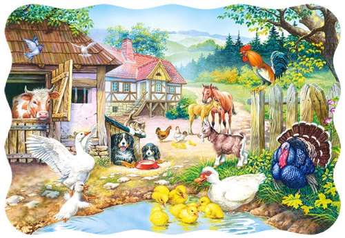 alles-meine.de GmbH Puzzle 30 Teile - Bauernhof Tiere - Farm Tier Hund Pferde - Kinderpuzzle für Kinder - Kuh Enten Bauernhoftiere von alles-meine.de GmbH