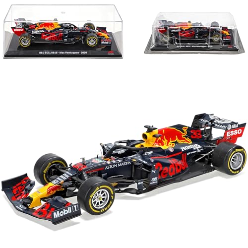 alles-meine.de GmbH RB16 Max Verstappen Weltmeister 2020 Formel 1 mit Sockel und Vitrine 1/24 Modell Auto mit individiuellem Wunschkennzeichen von alles-meine.de GmbH