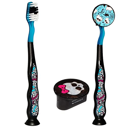 alles-meine.de GmbH Reiseset: ergonomische Zahnbürste incl. Schutzkappe Monster High mit Saugnapf zum Hinstellen - Kinder & Baby/hochwertige Borsten - Reisezahnbürste -.. von alles-meine.de GmbH