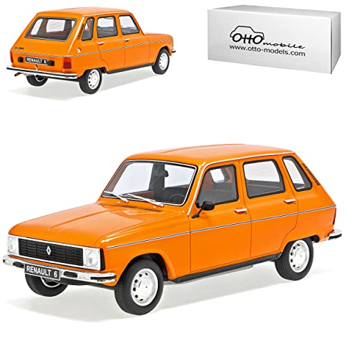 alles-meine.de GmbH Renautl 6 TL Orange 1968-1986 Nr 371 1/18 Otto Modell Auto mit individiuellem Wunschkennzeichen von alles-meine.de GmbH