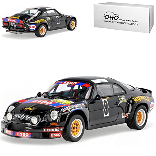 alles-meine.de GmbH Renautl Alpine A110 Gruppe 5 Rallye Armor Schwarz 1961-1977 Nr 857 1/18 Otto Modell Auto mit individiuellem Wunschkennzeichen von alles-meine.de GmbH