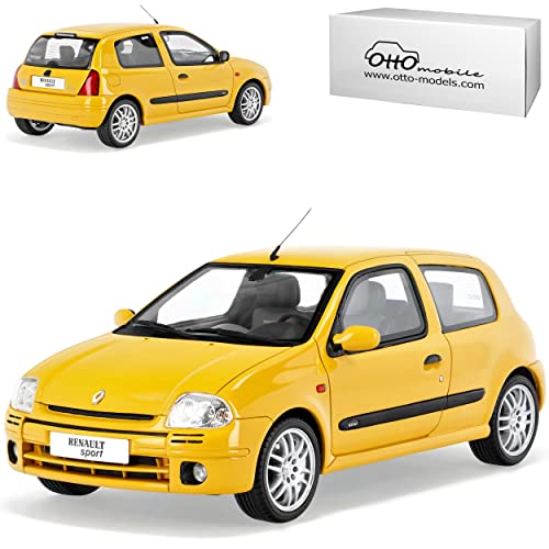 alles-meine.de GmbH Renautl Clio 2 RS Phase 1 Gelb Modell 1998-2004 Version 1998-2001 Nr 878 1/18 Otto Modell Auto mit individiuellem Wunschkennzeichen von alles-meine.de GmbH
