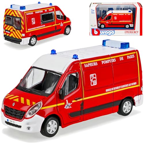 alles-meine.de GmbH Renautl Master III Sapeurs Pompiers Feuerwehr Paris Rot 3. Generation Ab 2010 1/50 Burago Modell Auto mit individiuellem Wunschkennzeichen alles-meine.de GmbH Renautl Master III Sapeurs Pompiers Feuerwehr Paris Rot 3. Generation Ab 2010 1/50 Burago Modell Auto mit individiuellem Wunschkennzeichen von alles-meine.de GmbH