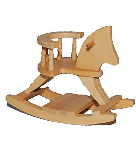 alles-meine.de GmbH Schaukelpferd aus Holz - Miniatur/Maßstab 1:12 - Puppe für Puppenstube -Puppenwiege Puppenhaus - Schaukelpferdchen Kinderzimmer - Diorama Kinder alles-meine.de GmbH Schaukelpferd aus Holz - Miniatur/Maßstab 1:12 - Puppe für Puppenstube -Puppenwiege Puppenhaus - Schaukelpferdchen Kinderzimmer - Diorama Kinder von alles-meine.de GmbH