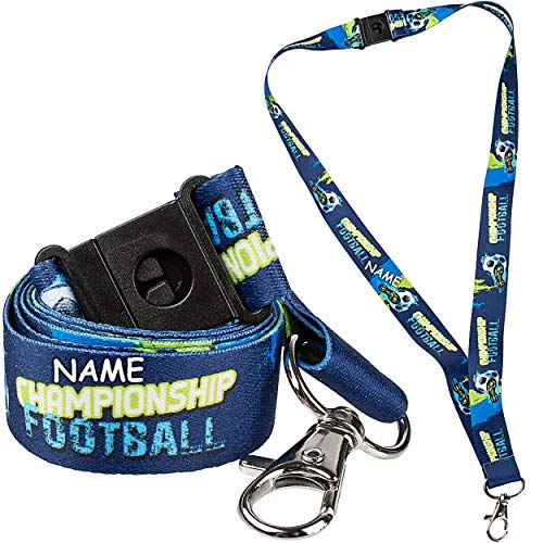 alles-meine.de GmbH Schlüsselband/Schlüsselanhänger/Umhängeband - Fußball & Fußballschuh - inkl. Name - 20 mm beit - mit Karabiner + Sicherheitsverschluß - lang schwarz - für.. alles-meine.de GmbH Schlüsselband/Schlüsselanhänger/Umhängeband - Fußball & Fußballschuh - inkl. Name - 20 mm beit - mit Karabiner + Sicherheitsverschluß - lang schwarz - für.. von alles-meine.de GmbH