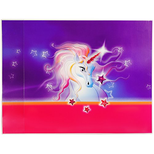 alles-meine.de GmbH Schreibtischunterlage/Unterlage - Einhorn & Sterne - 50 cm * 39 cm - abwaschbar - Tischunterlage/Knetunterlage/Bastelunterlage - abwischbar - Einsch.. von alles-meine.de GmbH