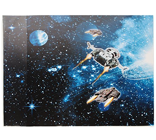 alles-meine.de GmbH Schreibtischunterlage/Unterlage - Weltraum - Space - Raumschiff - 50 cm * 39 cm - Tischunterlage/Knetunterlage/Bastelunterlage - abwaschbar - abwisc.. von alles-meine.de GmbH