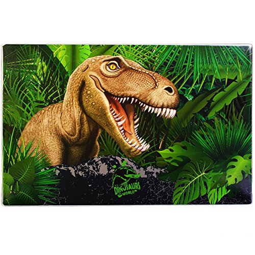 alles-meine.de GmbH Schreibtischunterlage T-Rex - 60 cm x 40 cm - PVC - Dinosaurier - Individuell mit Wunschvorname von alles-meine.de GmbH