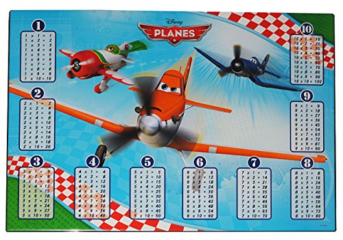 alles-meine.de GmbH Schreibtischunterlage - Flugzeug Planes - 51 cm * 36 cm - Kunststoff PVC - Unterlage/Knetunterlage/Schreibunterlage/Tischunterlage + Rechenübungen Rechn.. von alles-meine.de GmbH