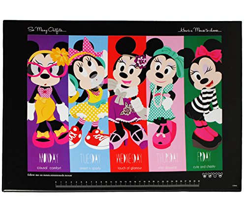 alles-meine.de GmbH Schreibtischunterlage - Minnie Mouse - 50 cm * 35 cm - Kunststoff PVC - beschichtete Unterlage/Knetunterlage/Schreibunterlage/Tischunterlage - Maus .. von alles-meine.de GmbH