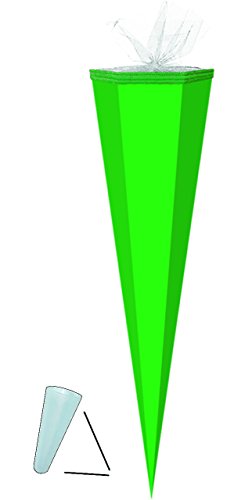 alles-meine.de GmbH Schultüte/Bastelschultüte - dunkel Grün - 35 cm mit Kreppabschluß - Zuckertüte - Rohling zum Basteln, Bemalen und Bekleben Bastelschultüte von alles-meine.de GmbH