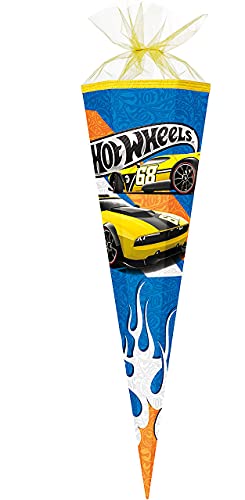 alles-meine.de GmbH Schultüte - Auto - 70 cm - rund - Filzabschluß - Zuckertüte - mit/ohne Kunststoff Spitze - für Jungen - Fahrzeug - Sportwagen/Fahrzeuge - Rennwagen - .. von alles-meine.de GmbH