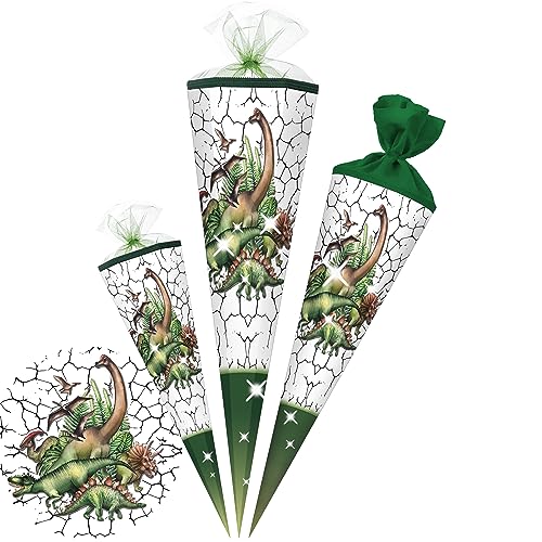 alles-meine.de GmbH Schultüte - Dinosaurier/Dino 35-100 cm Größe wählbar Zuckertüte - Tüllabschluß/Filzabschluß - eckig/rund - Mädchen - klein & groß - Geschenktüte.. alles-meine.de GmbH Schultüte - Dinosaurier/Dino 35-100 cm Größe wählbar Zuckertüte - Tüllabschluß/Filzabschluß - eckig/rund - Mädchen - klein & groß - Geschenktüte.. von alles-meine.de GmbH
