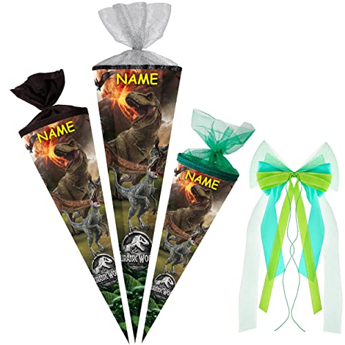 alles-meine.de GmbH Schultüte - Dinosaurier - Jurassic World 35-100 cm Größe wählbar inkl. Bänder Schleife - Zuckertüte - Tüllabschluß/Filzabschluß - eckig/rund - Jun.. alles-meine.de GmbH Schultüte - Dinosaurier - Jurassic World 35-100 cm Größe wählbar inkl. Bänder Schleife - Zuckertüte - Tüllabschluß/Filzabschluß - eckig/rund - Jun.. von alles-meine.de GmbH