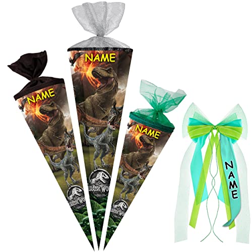 alles-meine.de GmbH Schultüte - Dinosaurier - Jurassic World 35-100 cm Größe wählbar inkl. Name + Verschluß-Schleife - Zuckertüte - Tüllabschluß/Filzabschluß - eckig / .. alles-meine.de GmbH Schultüte - Dinosaurier - Jurassic World 35-100 cm Größe wählbar inkl. Name + Verschluß-Schleife - Zuckertüte - Tüllabschluß/Filzabschluß - eckig / .. von alles-meine.de GmbH