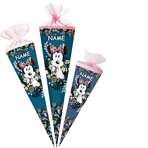 alles-meine.de GmbH Schultüte - - Minnie Mouse 35-85 cm Größe wählbar inkl. Name - Zuckertüte - Tüllabschluß/Filzabschluß - eckig/rund - Mädchen - klein & groß - Gesc.. von alles-meine.de GmbH