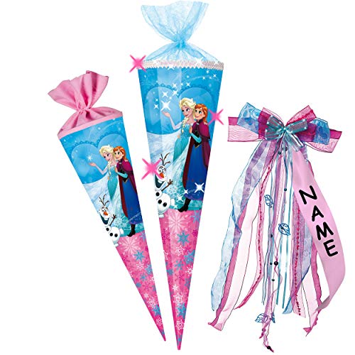 alles-meine.de GmbH Schultüte - die Eiskönigin - Frozen - 100 cm - 12 eckig - incl. individueller großer Schleife - mit Namen - Organza Abschluß - Zuckertüte - mit/ohne K.. alles-meine.de GmbH Schultüte - die Eiskönigin - Frozen - 100 cm - 12 eckig - incl. individueller großer Schleife - mit Namen - Organza Abschluß - Zuckertüte - mit/ohne K.. von alles-meine.de GmbH