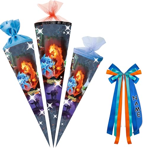 alles-meine.de GmbH Schultüte - Eldrador Creatures 2-35 - 85 cm - Größe wählbar - Spitze wählbar - inkl. Name + Verschluß-Schleife - Zuckertüte - Tüll - oder Filzabschluß - eck.. alles-meine.de GmbH Schultüte - Eldrador Creatures 2-35 - 85 cm - Größe wählbar - Spitze wählbar - inkl. Name + Verschluß-Schleife - Zuckertüte - Tüll - oder Filzabschluß - eck.. von alles-meine.de GmbH